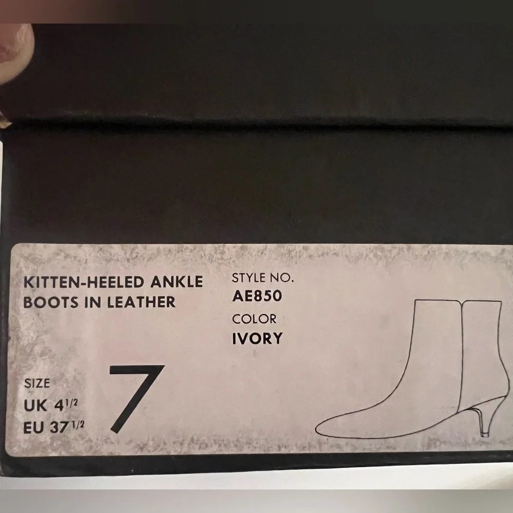 J. Crew Ivory Ankle Boots - Picture 11 of 12